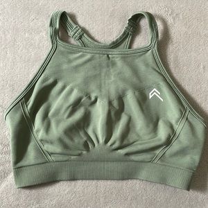 Oner Active Effortless Seamless High Neck Bralette — Sage